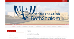 Desktop Screenshot of bethshalomkc.org