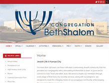 Tablet Screenshot of bethshalomkc.org